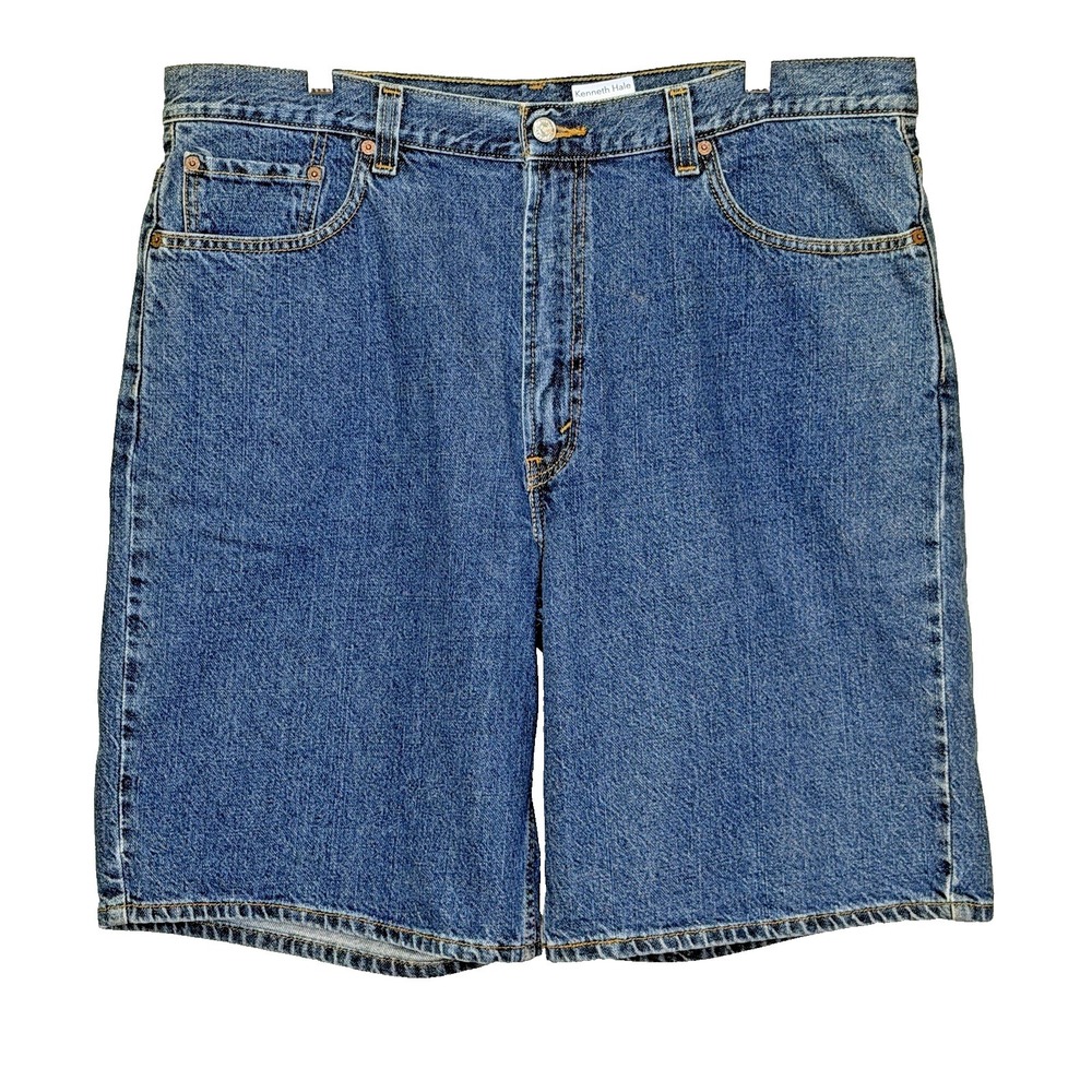 Levi's 550 Jean Shorts‎ Mens Size 40 Medium Wash Denim Relaxed Fit Red Tab